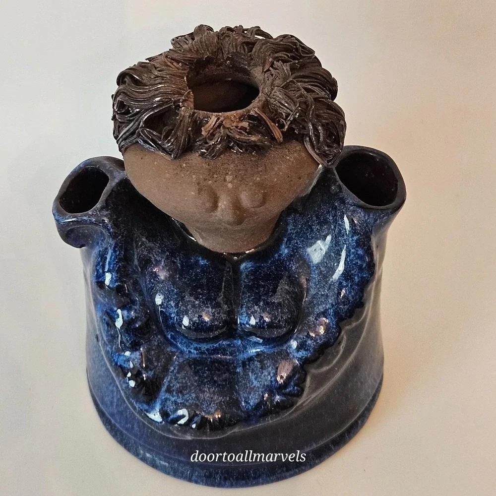 VTG MCM JIE Verkstad Sweden Granny Bud Vase Design by Aimo Nietosvuori Whimsical